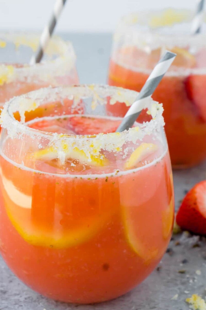 A Sweet And Tart Strawberry Lavender Lemonade Recipe Play Party Plan