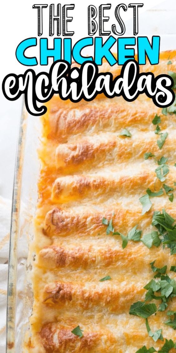 Creamy White Chicken Enchiladas Recipe Play Party Plan