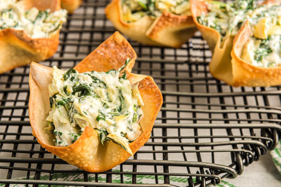 Best Spinach Artichoke Cups Recipe - How to Make Spinach Artichoke