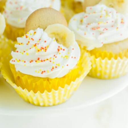 Easy Banana Pudding Cupcakes with Whipped Cream Frosting - 74