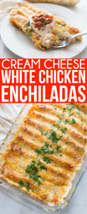 Creamy White Chicken Enchiladas Recipe - Play Party Plan