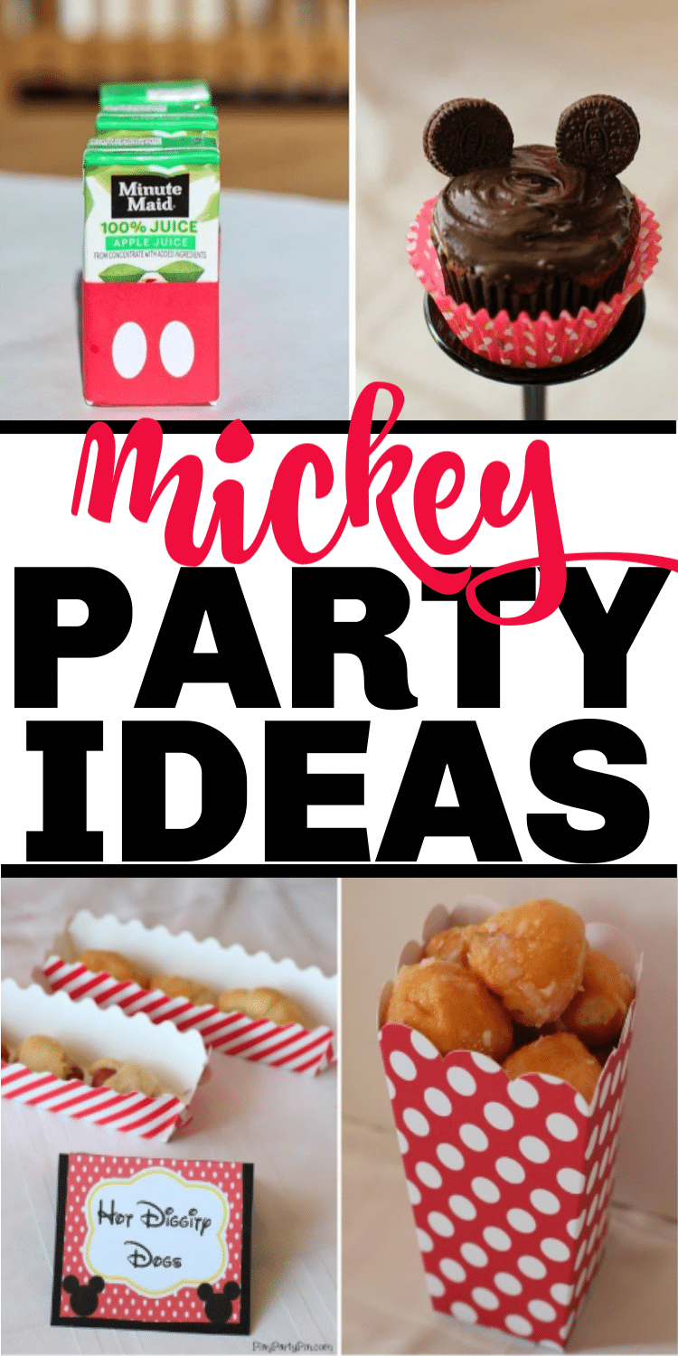 Mickey Mouse Birthday Cups, Mickey Mouse Party Box