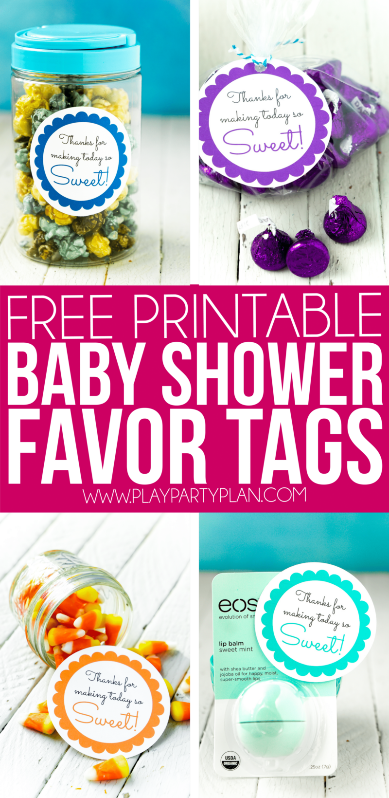 Free Printable Baby Shower Favor Tags In Colors Play Party Plan