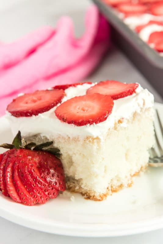 The Best Strawberry Poke Cake Recipe Play Party Plan