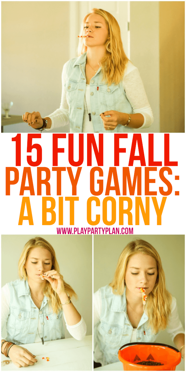 15 fun fall party games that are perfect for every age - for kids, for adults, for teens, or even for kindergarten age kids! Tons of great minute to win it style games you could play at home, in the classroom, outdoor, or even for school carnivals. Can’t wait to try these with my son’s preschool class!