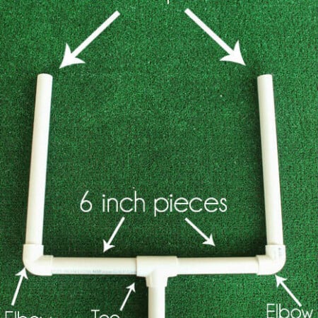 How to Make a Football Goal out of PVC Pipe - Play Party Plan