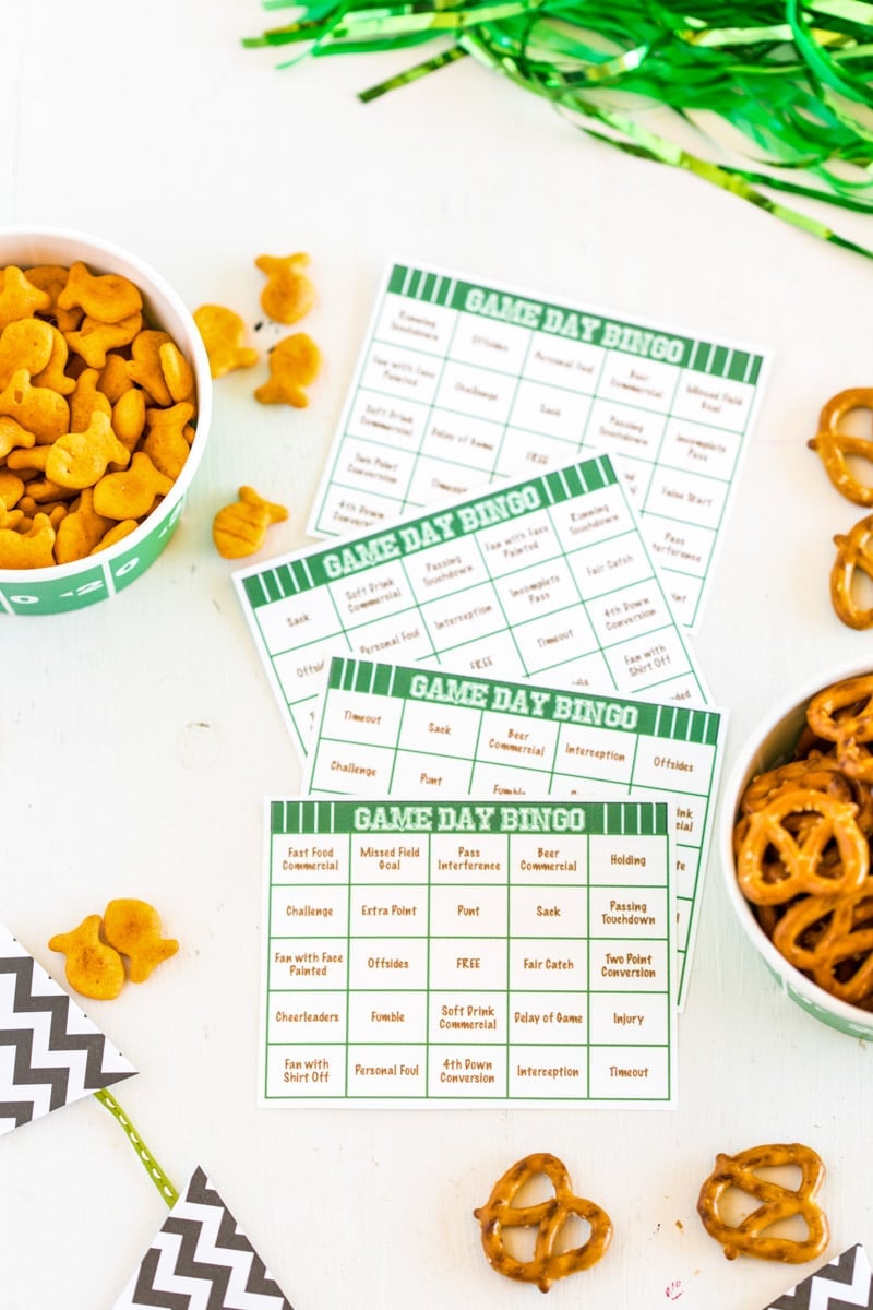 Free Printable Football Bingo Cards Play Party Plan