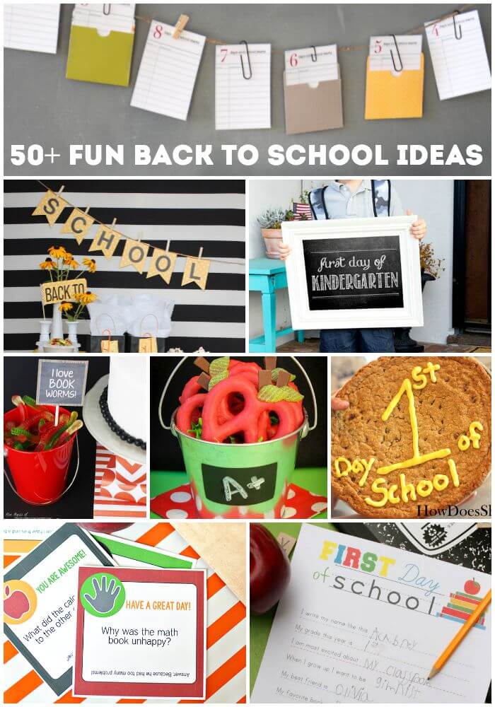 50 Fun Back to School Ideas