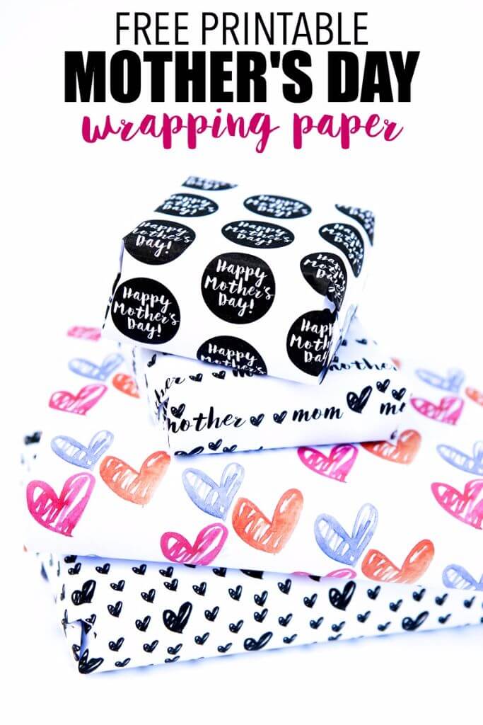 Free Printable Wrapping Paper for Mother s Day - 28