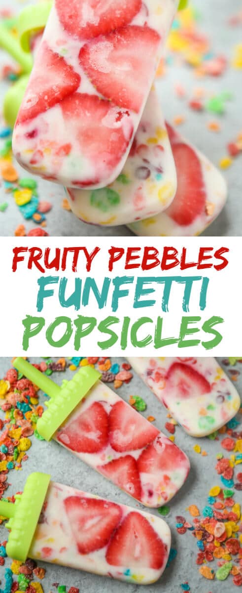 Fruity Pebbles Funfetti Cereal Popsicles - Play.Party.Plan