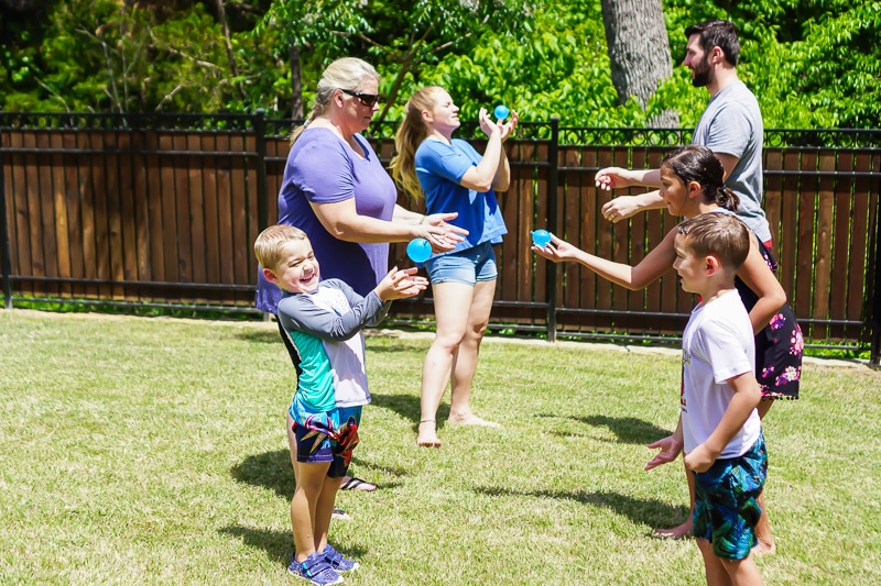 Water balloon games with a twist for kids