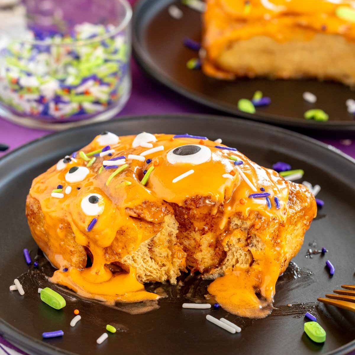 Halloween Cinnamon Rolls