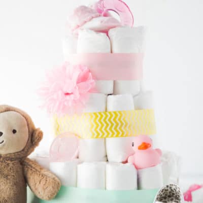 How To Make A Diaper Cake In 3 Super Simple Steps Play Party Plan