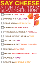 3 Fun Fall Scavenger Hunts (Free Printable) - Play Party Plan