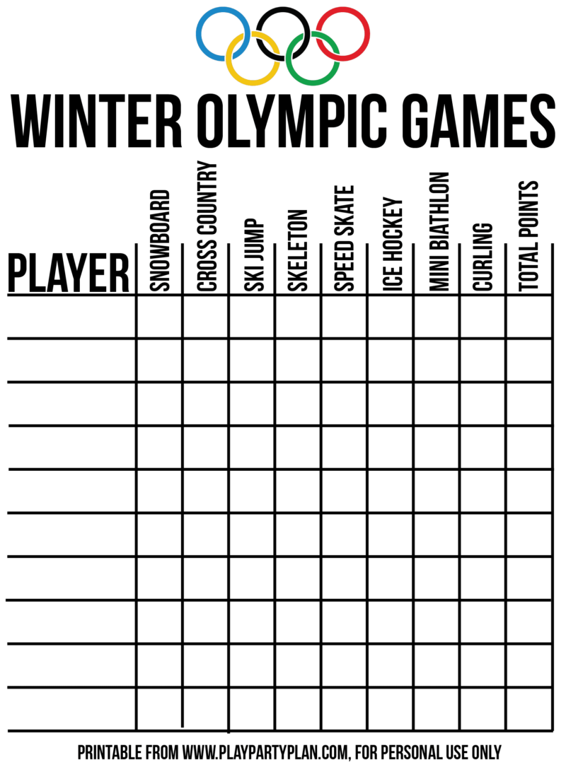 Hilarious Winter Themed Olympic Party Games Play Party Plan