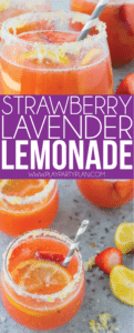 A Sweet and Tart Strawberry Lavender Lemonade Recipe - Play Party Plan