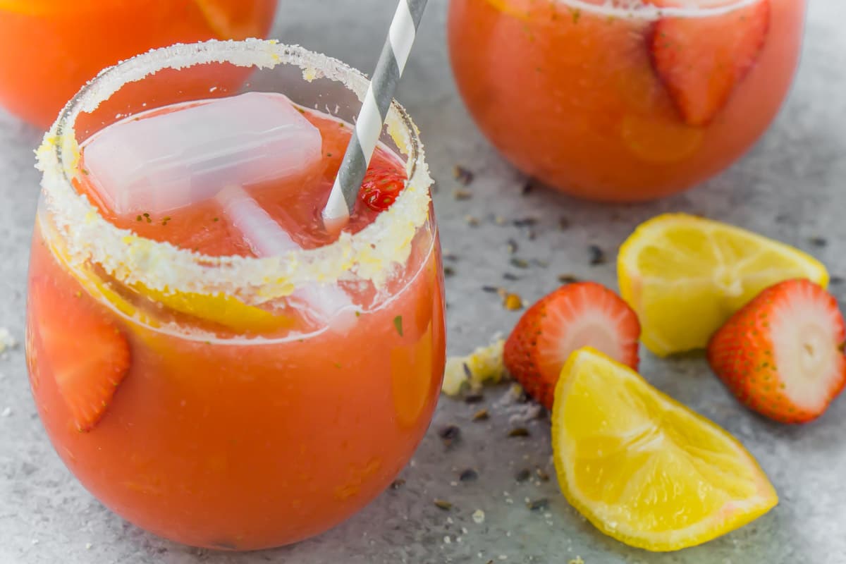 Strawberry Lemonade Recipe • Salt & Lavender