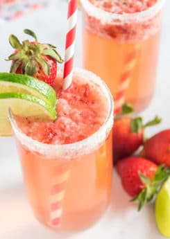 Moana Mocktail | Easy Mocktail Recipe with Strawberry + Tropical Flavors