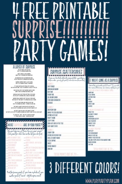 20+ Surprisingly Easy Surprise Game Ideas - Play Party Plan