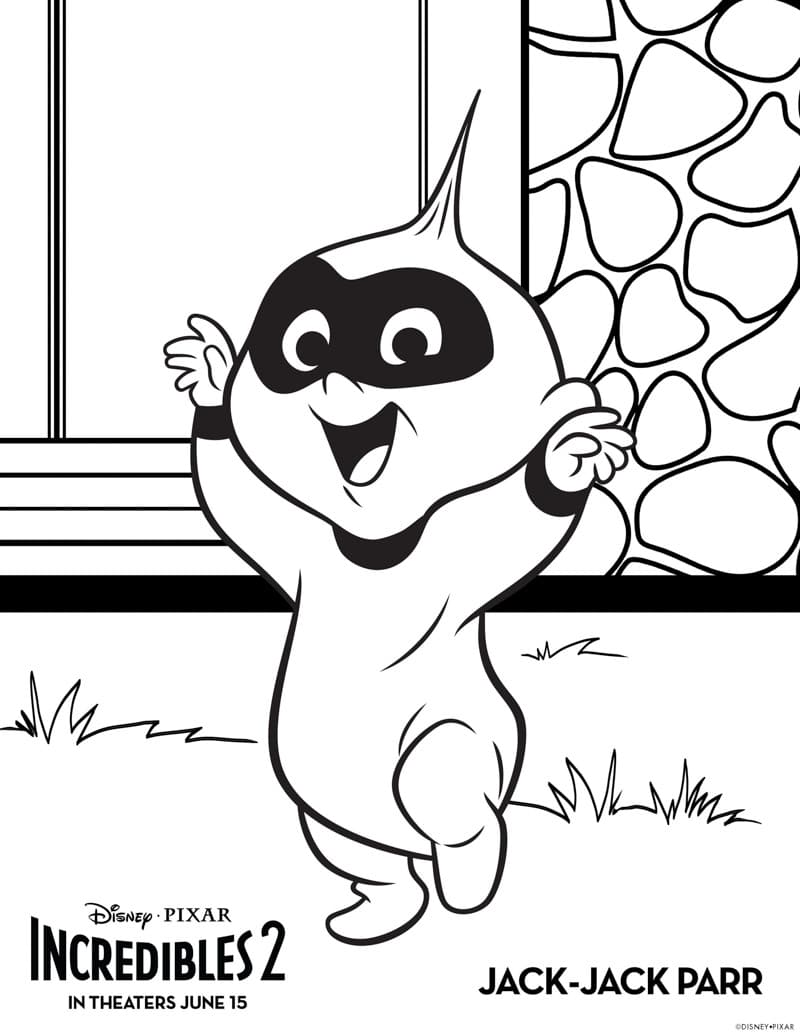 Download Free Printable The Incredibles Coloring Pages & Activity ...