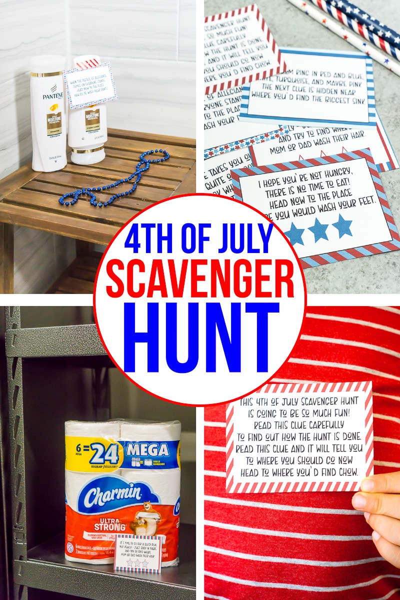 A Free Printable 4th of July Scavenger Hunt for Kids Play Party Plan