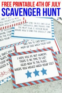 Free Printable 4th of July Scavenger Hunt for Kids - Play Party Plan