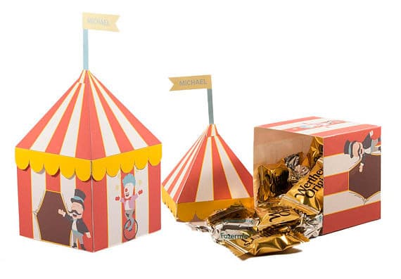 Circus tent circus party favors