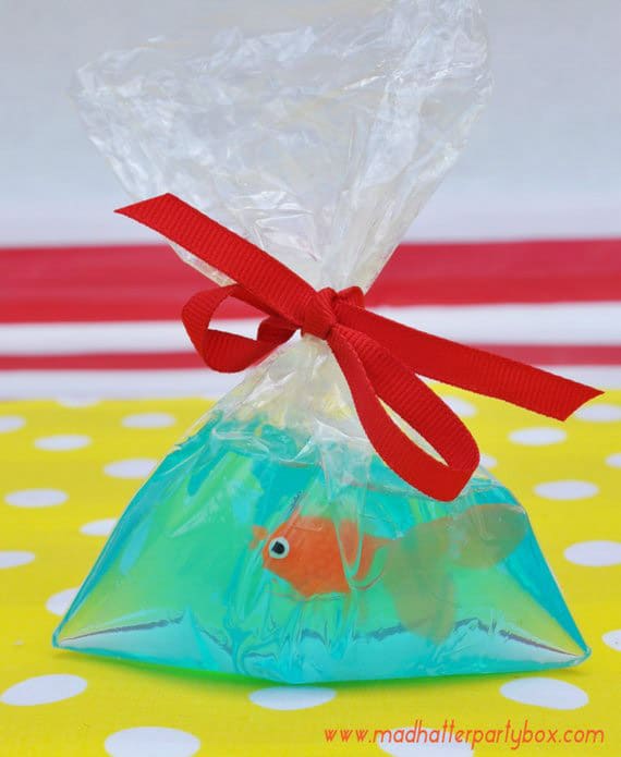 Carnival game fish in a soap make a great circus theme party favor