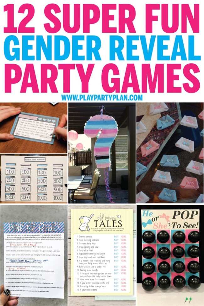 12 of the Best Gender Reveal Party Games Ever - Play Party Plan