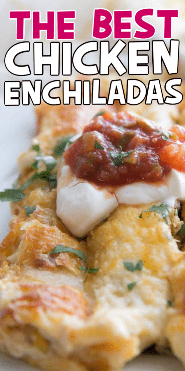 Creamy White Chicken Enchiladas Recipe - Play Party Plan