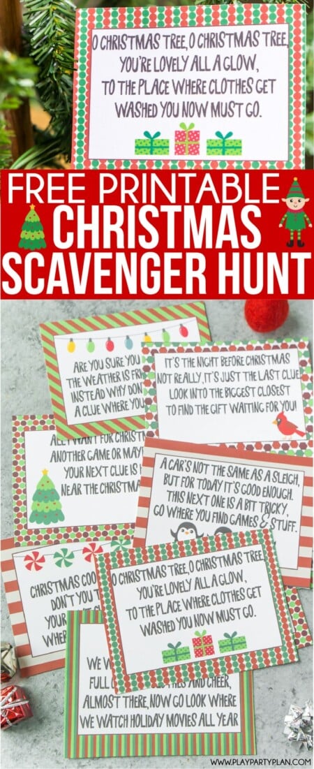 Best Ever Christmas Scavenger Hunt - Play Party Plan