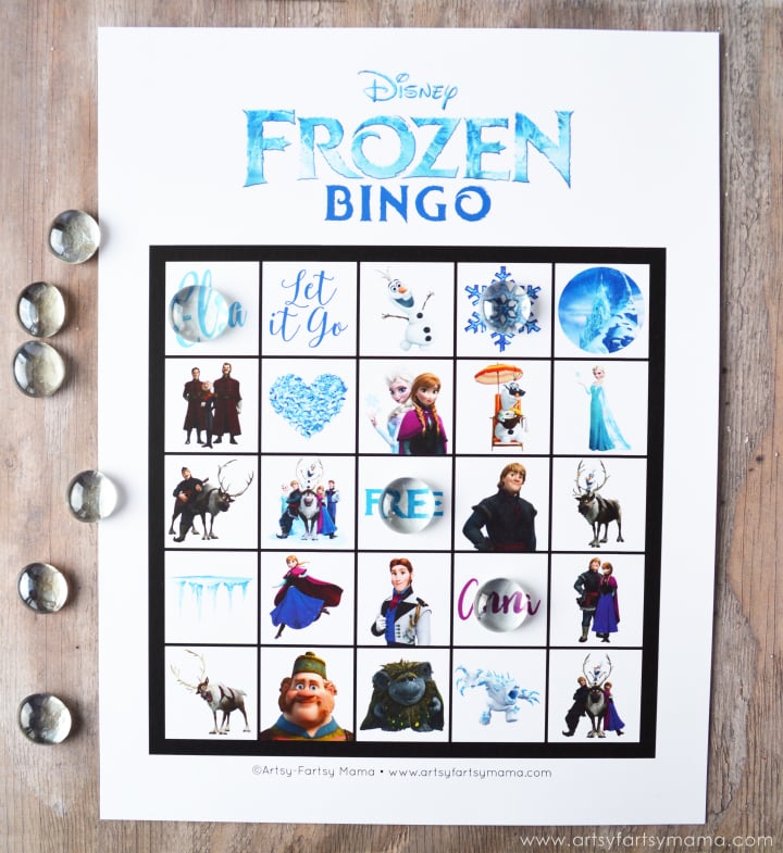 frozen bingo card