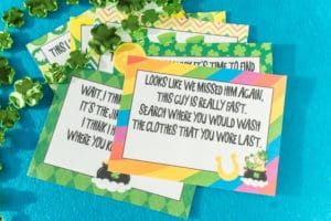 Free Printable St. Patrick's Day Scavenger Hunt Riddles - Play Party Plan