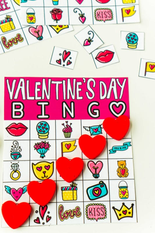 Free Printable Valentines Bingo Game (40 Cards!) Play Party Plan