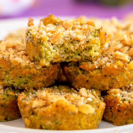 Baked Broccoli Cheese Bites Recipe (5 Ingredients!) - Play Party Plan