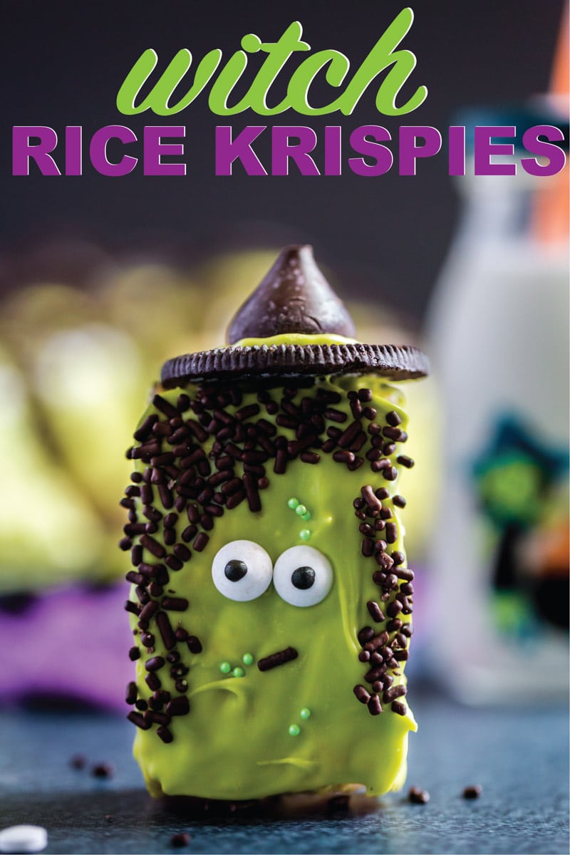 Easy Witch Halloween Rice Krispie Treats - Play Party Plan