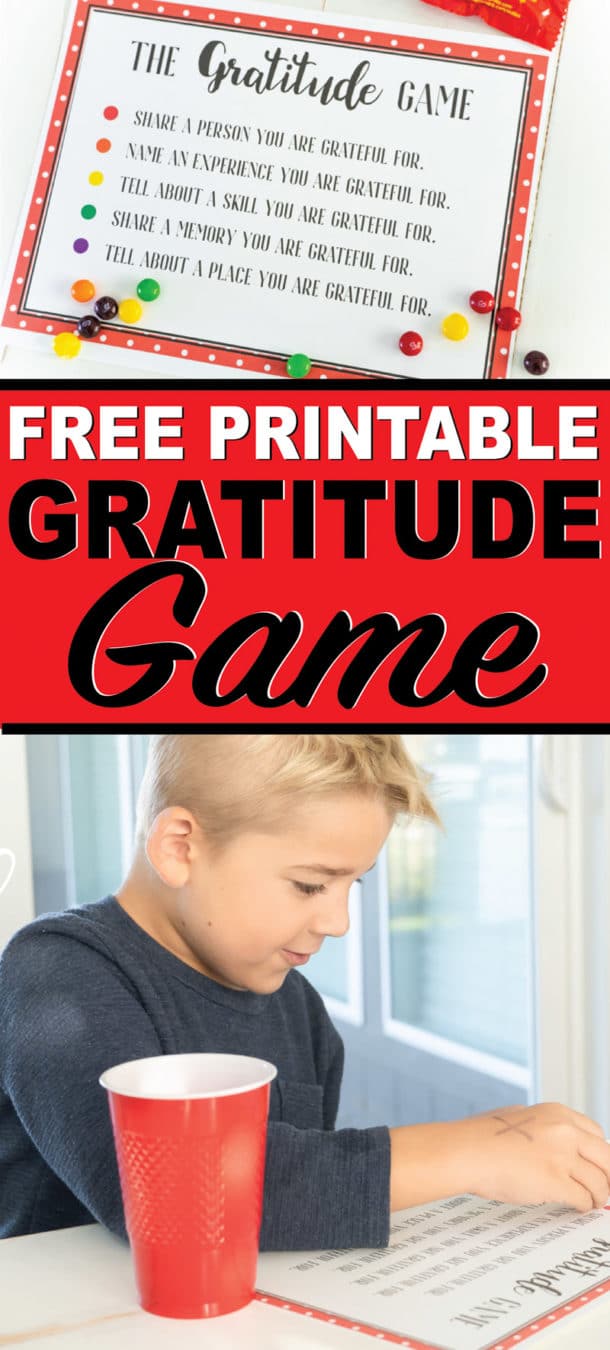 Free Printable Gratitude Skittles Game Play Party Plan