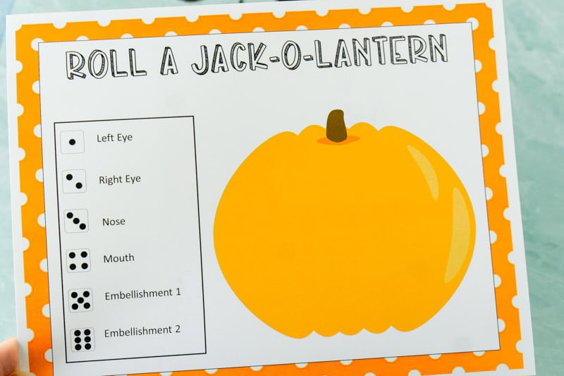 Free Printable Roll A Jack O Lantern Dice Game | realsimples