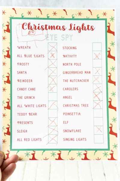 Free Printable Christmas Light Scavenger Hunt - Play Party Plan