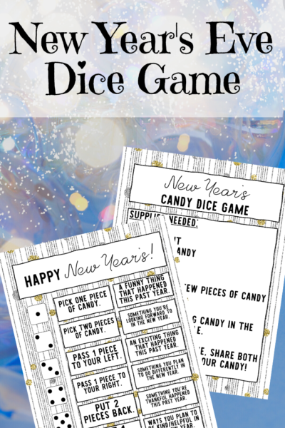 Free Printable New Year's Eve Dice Game - Play Party Plan