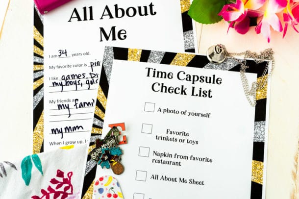 New Year's Eve Time Capsule Ideas (FREE Printable) - Play Party Plan