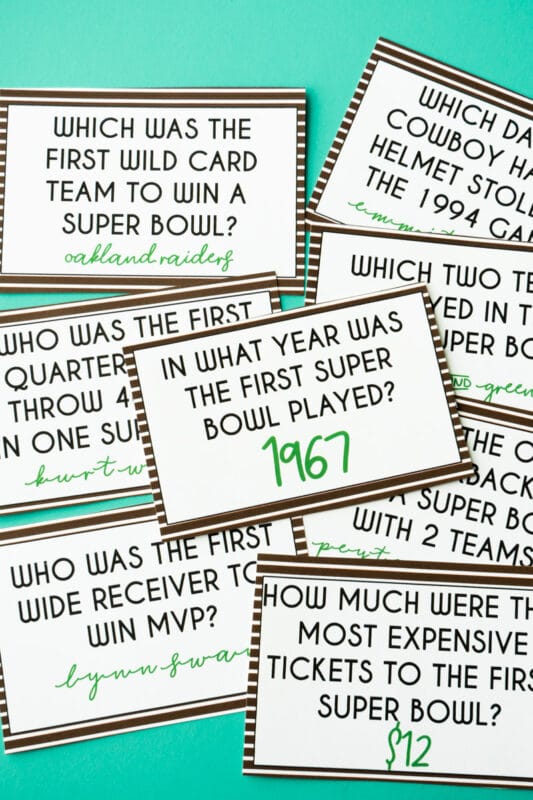 Free Printable Super Bowl Trivia Questions Game - Play Party Plan