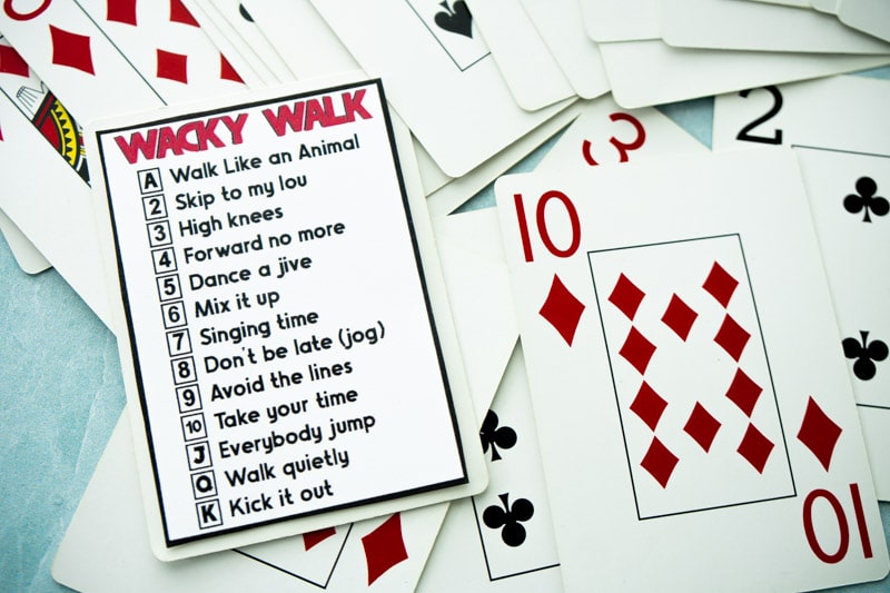 Free Printable Wacky Walk Idea