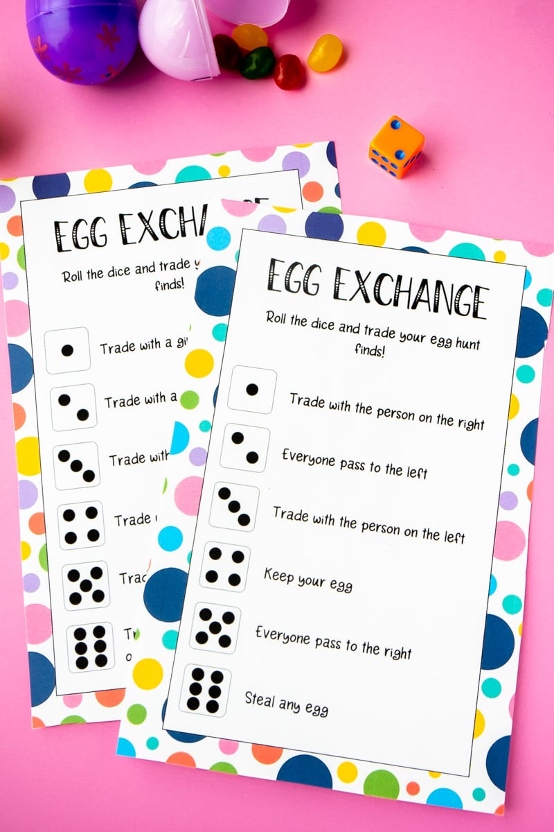 Free Printable Easter Dice Game - 78