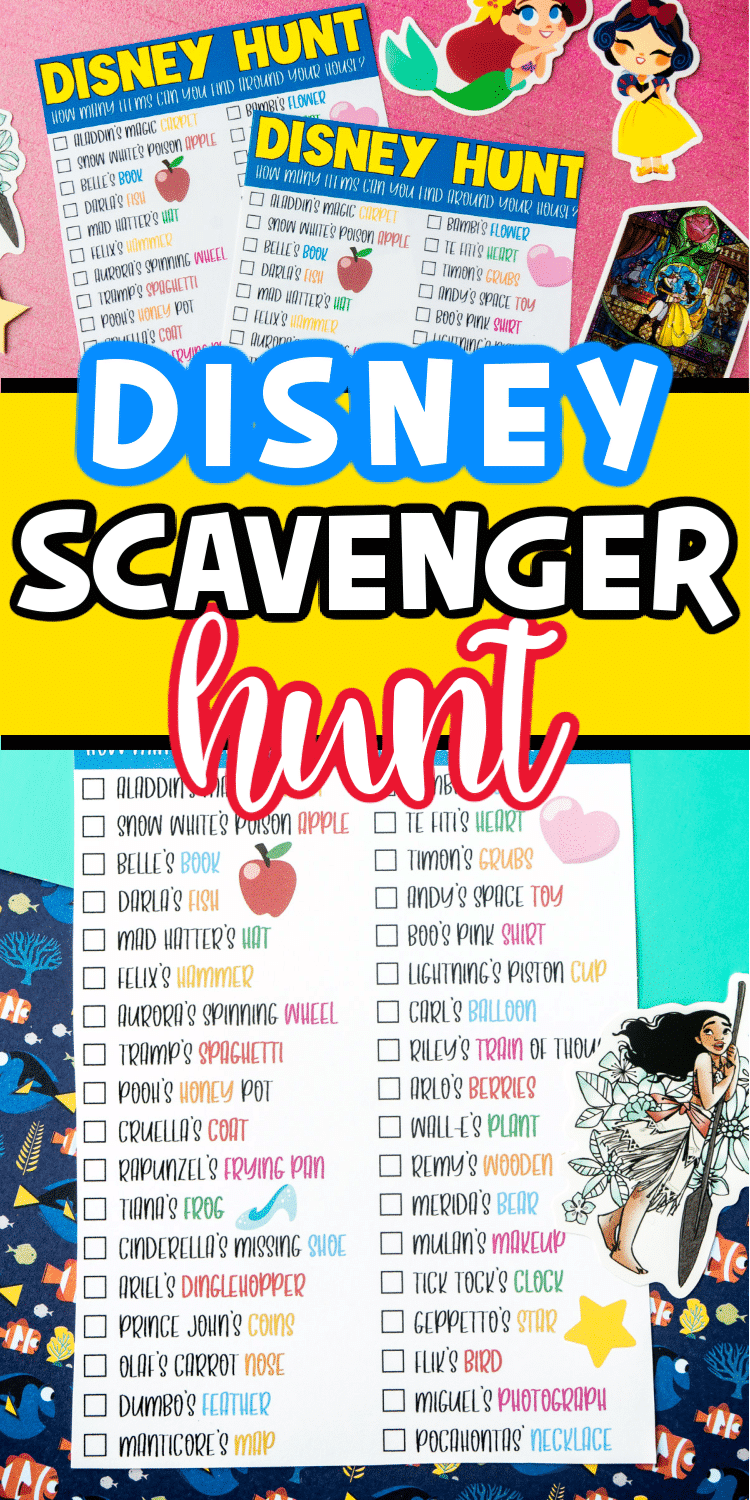Disney Scavenger Hunt for Kids {Free Printable} Play Party Plan