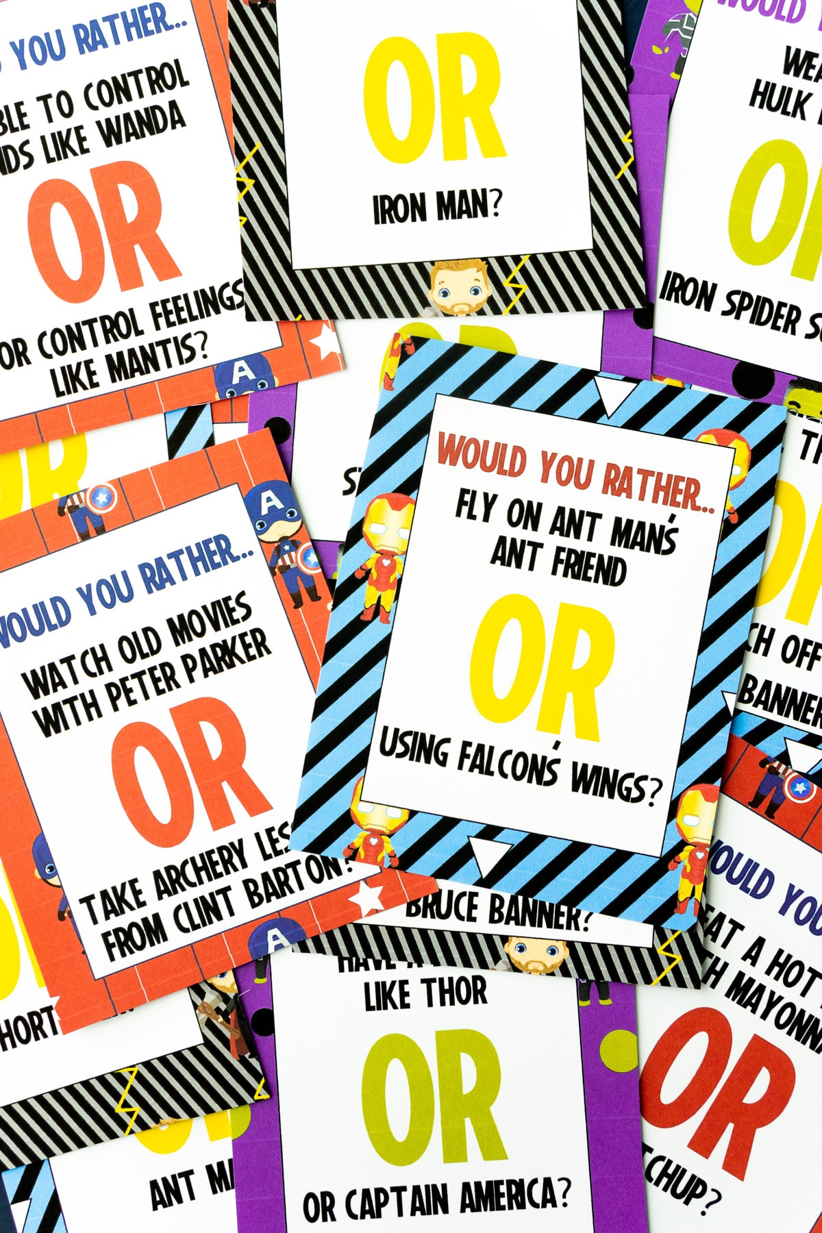 50  Marvel Would You Rather Questions  Free Printable  - 87