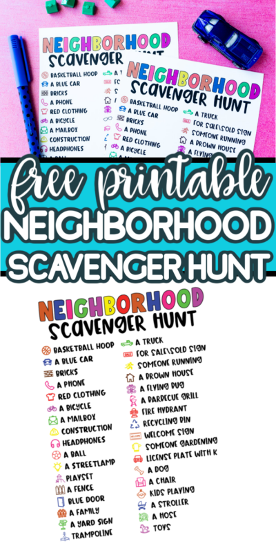 Neighborhood Scavenger Hunt for Kids  Free Printable  - 14
