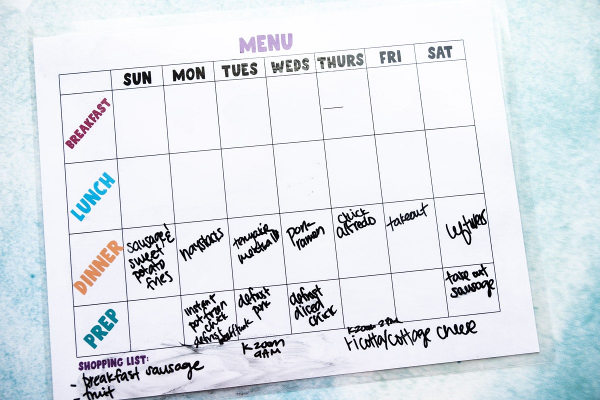 Printable Meal Planner  Free Printable   - 28