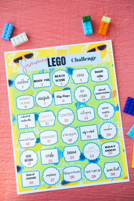 Summer Lego Challenge Ideas {Free Printable!} - Play Party Plan