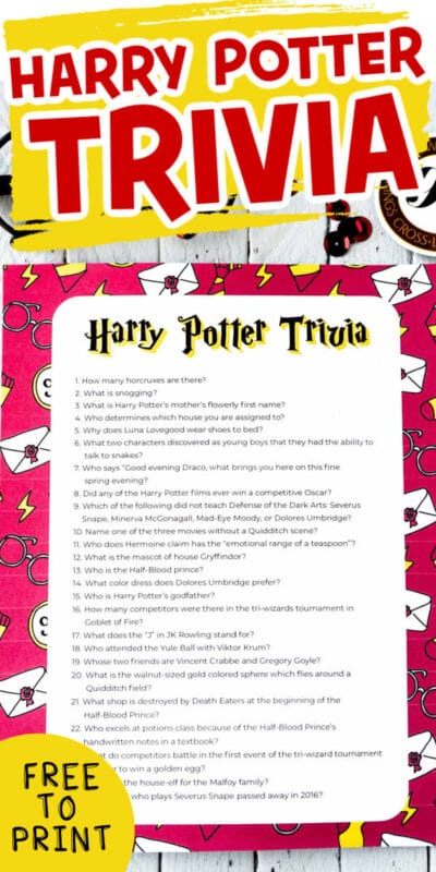 Harry Potter Trivia Questions for All Ages  Free Printable   - 75